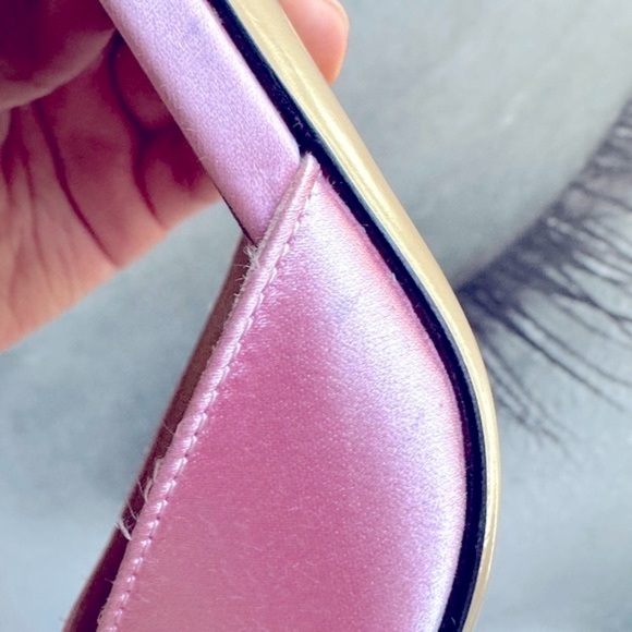 🌺 MACH & MACH🌺 Wonder Tulip Satin Slingback Pumps Size: 40 - Picture 10 of 17